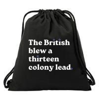 The British Blew A Thirteen Colony Lead Drawstring Bag