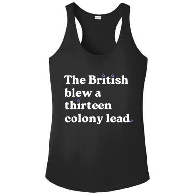 The British Blew A Thirteen Colony Lead Ladies PosiCharge Competitor Racerback Tank