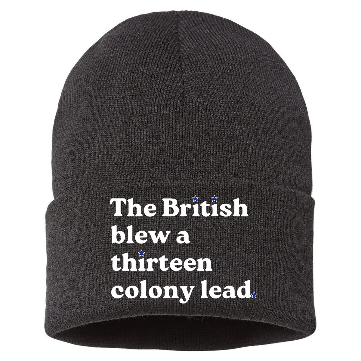 The British Blew A Thirteen Colony Lead Sustainable Knit Beanie