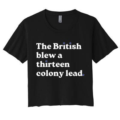 The British Blew A Thirteen Colony Lead Crop Top