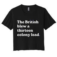 The British Blew A Thirteen Colony Lead Women's Crop Top Tee