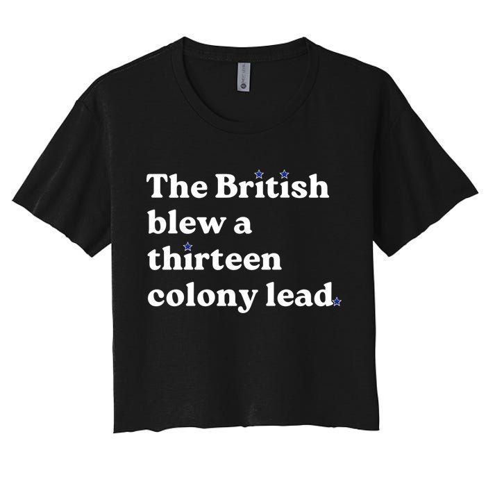 The British Blew A Thirteen Colony Lead Women's Crop Top Tee