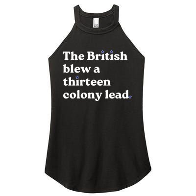 The British Blew A Thirteen Colony Lead Women's Perfect Tri Rocker Tank