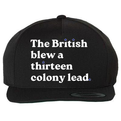 The British Blew A Thirteen Colony Lead Wool Snapback Cap