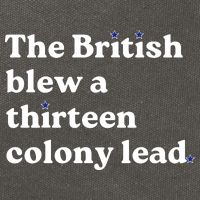 The British Blew A Thirteen Colony Lead Cotton Canvas Backpack