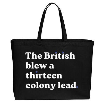 The British Blew A Thirteen Colony Lead Cotton Canvas Jumbo Tote