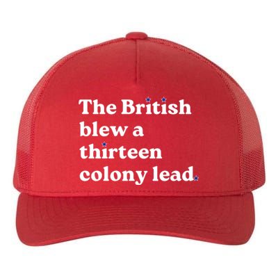 The British Blew A Thirteen Colony Lead Yupoong Adult 5-Panel Trucker Hat