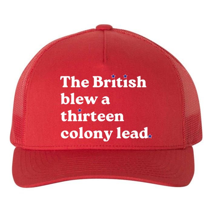 The British Blew A Thirteen Colony Lead Yupoong Adult 5-Panel Trucker Hat