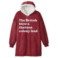 The British Blew A Thirteen Colony Lead Hooded Wearable Blanket