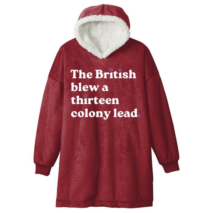 The British Blew A Thirteen Colony Lead Hooded Wearable Blanket
