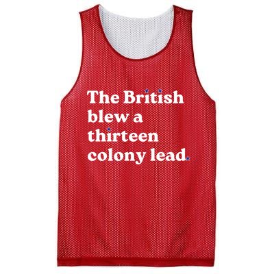 The British Blew A Thirteen Colony Lead Mesh Reversible Basketball Jersey Tank