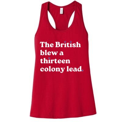 The British Blew A Thirteen Colony Lead Womens Tank Top