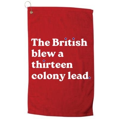 The British Blew A Thirteen Colony Lead Golf Towel