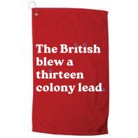 The British Blew A Thirteen Colony Lead Golf Towel