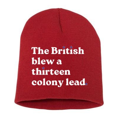 The British Blew A Thirteen Colony Lead Short Acrylic Beanie