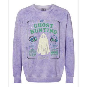 The Big Book Of Ghost Hunting Funny Halloween Colorblast Crewneck Sweatshirt