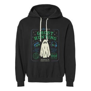 The Big Book Of Ghost Hunting Funny Halloween Garment-Dyed Fleece Hoodie