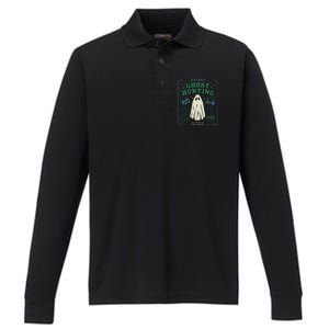 The Big Book Of Ghost Hunting Funny Halloween Performance Long Sleeve Polo