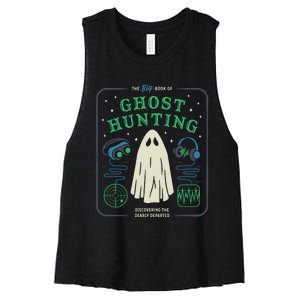 The Big Book Of Ghost Hunting Funny Halloween Women's Racerback Cropped Tank