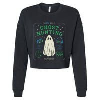 The Big Book Of Ghost Hunting Funny Halloween Cropped Pullover Crew