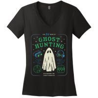 The Big Book Of Ghost Hunting Funny Halloween Women's V-Neck T-Shirt