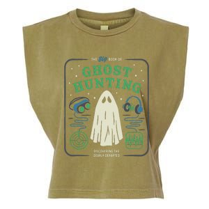 The Big Book Of Ghost Hunting Funny Halloween Garment-Dyed Women's Muscle Tee