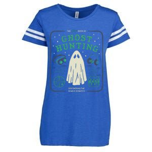 The Big Book Of Ghost Hunting Funny Halloween Enza Ladies Jersey Football T-Shirt