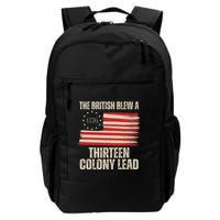 The British Blew A 13 Colony Lead Funny 4th Of July Backpack