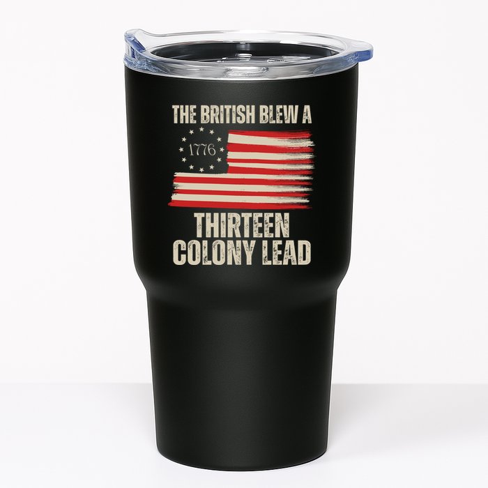 The British Blew A 13 Colony Lead Funny 4th Of July Tumbler