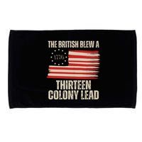 The British Blew A 13 Colony Lead Funny 4th Of July Microfiber Hand Towel
