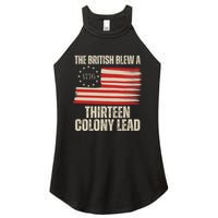 The British Blew A 13 Colony Lead Funny 4th Of July Women's Perfect Tri Rocker Tank