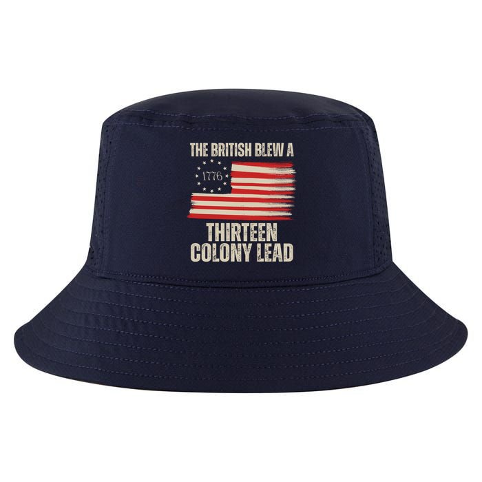 The British Blew A 13 Colony Lead Funny 4th Of July Cool Comfort Performance Bucket Hat