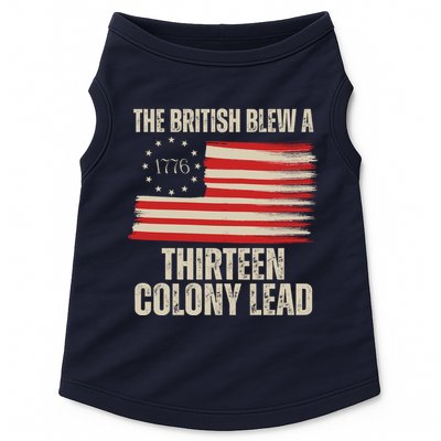 The British Blew A 13 Colony Lead Funny 4th Of July Doggie Tank