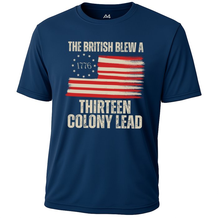 The British Blew A 13 Colony Lead Funny 4th Of July Performance Shirt