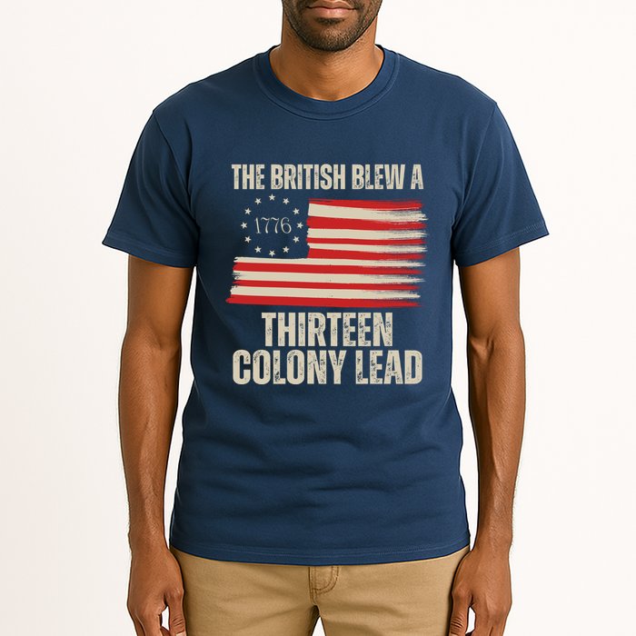 The British Blew A 13 Colony Lead Funny 4th Of July Tall T-Shirt