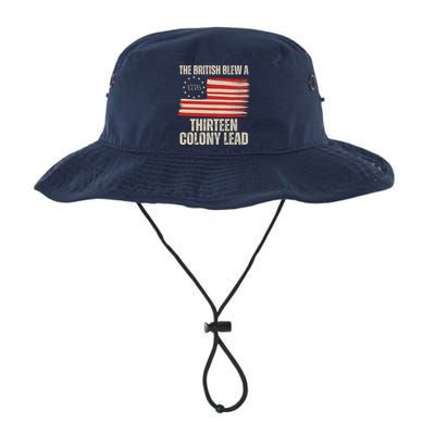 The British Blew A 13 Colony Lead Funny 4th Of July Bucket Hat