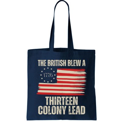 The British Blew A 13 Colony Lead Funny 4th Of July Bag