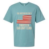 The British Blew A 13 Colony Lead Funny 4th Of July Sueded Cloud Jersey T-Shirt