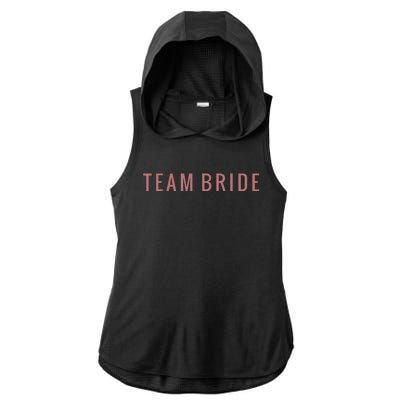 Team Bride Bachelorette Party Ladies PosiCharge Tri-Blend Wicking Draft Hoodie Tank