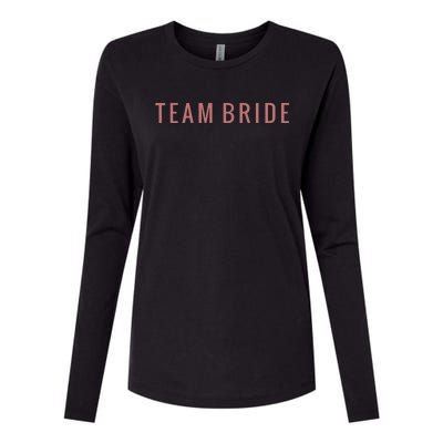 Team Bride Bachelorette Party Womens Cotton Relaxed Long Sleeve T-Shirt