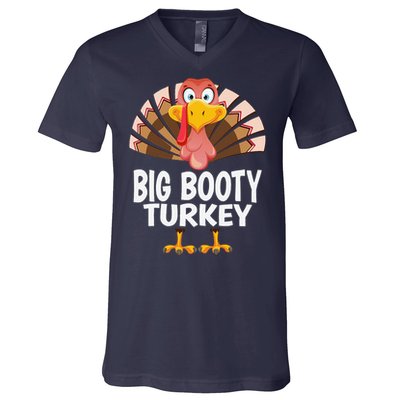 Thanksgiving Big Booty Turkey Matching Pajama V-Neck T-Shirt