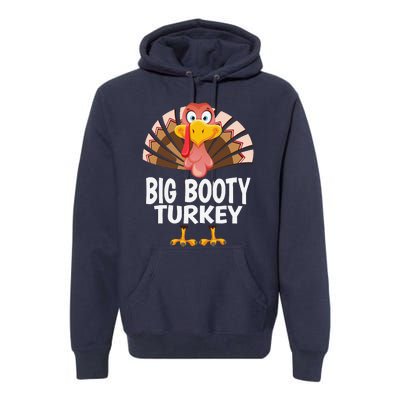 Thanksgiving Big Booty Turkey Matching Pajama Premium Hoodie