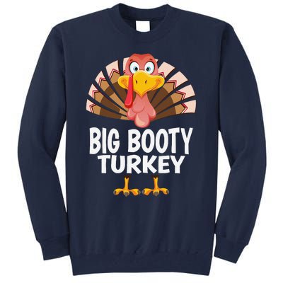 Thanksgiving Big Booty Turkey Matching Pajama Tall Sweatshirt