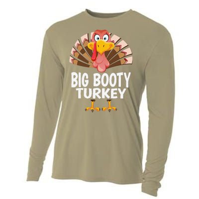 Thanksgiving Big Booty Turkey Matching Pajama Cooling Performance Long Sleeve Crew