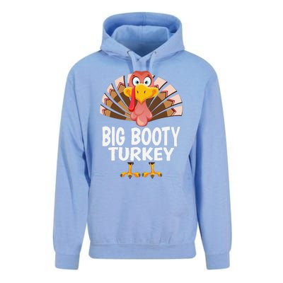 Thanksgiving Big Booty Turkey Matching Pajama Unisex Surf Hoodie