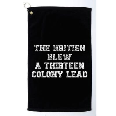 The British Blew A Thirn Colony Lead Funny Us History Golf Towel