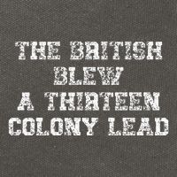 The British Blew A Thirn Colony Lead Funny Us History Cotton Canvas Backpack