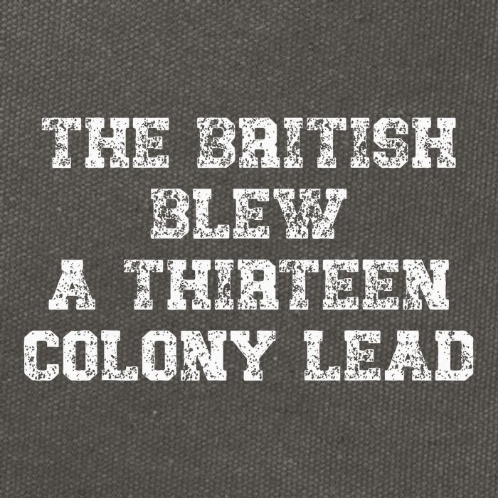 The British Blew A Thirn Colony Lead Funny Us History Cotton Canvas Backpack