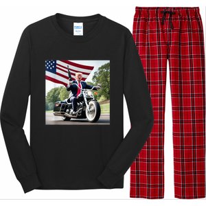 Trump Biker Badass Long Sleeve Pajama Set