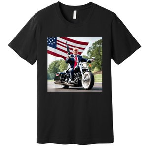 Trump Biker Badass Premium T-Shirt